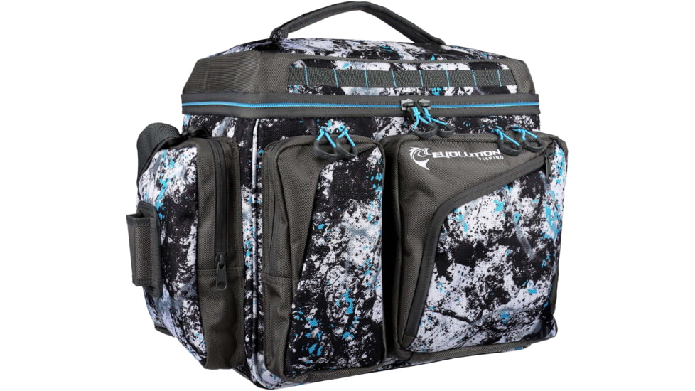 Evolution Outdoor Largemouth XL 3700 Tackle Bag, Includes 6 Trays, Quartz Blue, 34012-EV