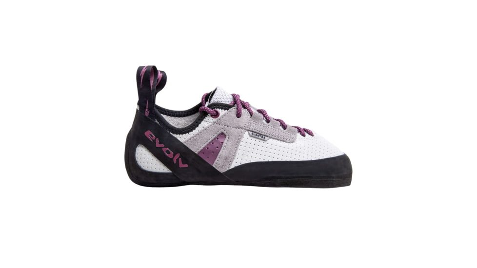 Evolv Elektra Lace Climbing Shoes - Womens, Silk White/Grape, 14, EVL0402-6220-14
