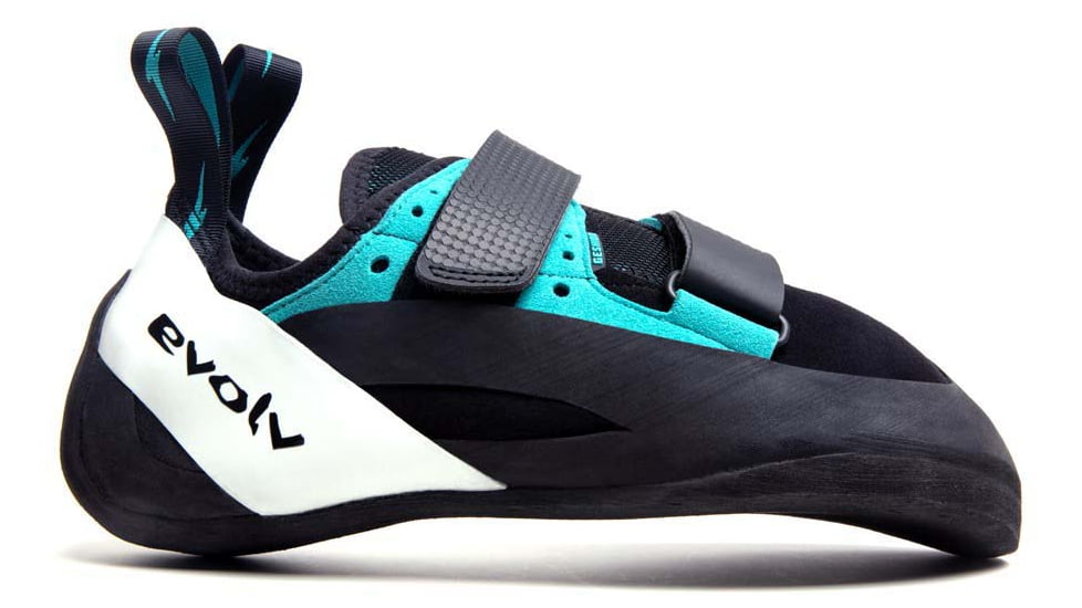 Evolv Geshido Climbing Shoe - Men's, Black/Teal/White, 11.5, EVL0422-955-11.5