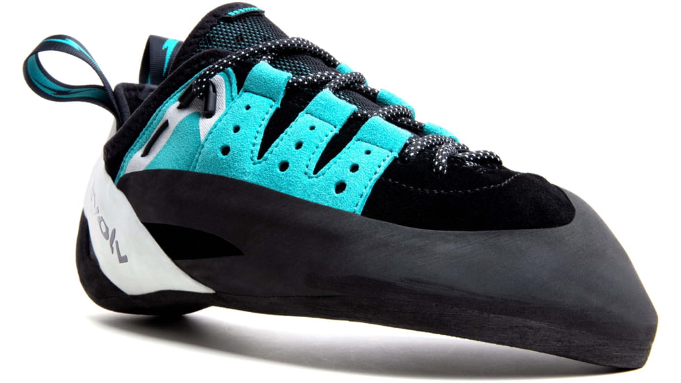 Evolv Geshido Lace Climbing Shoes - Mens, Black/Teal/White, 8.5, EVL0424-8.5