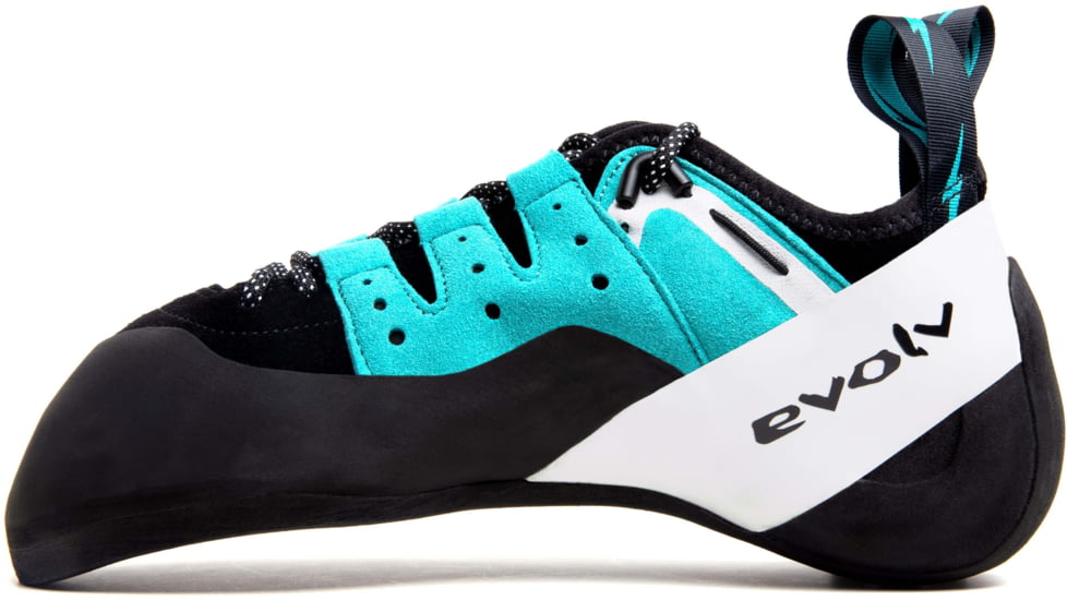 Evolv Geshido Lace Climbing Shoes - Mens, Black/Teal/White, 8.5, EVL0424-8.5