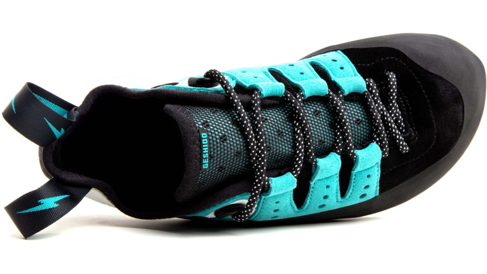 Evolv Geshido Lace Climbing Shoes - Mens, Black/Teal/White, 8.5, EVL0424-8.5