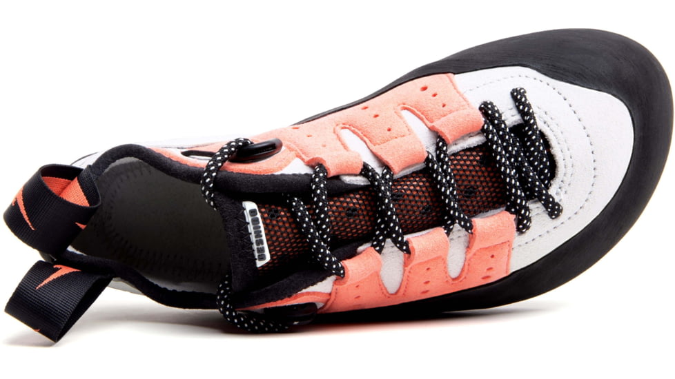 Evolv Geshido Lace Climbing Shoes - Womens, White/Coral/Black, 9, EVL0425-9