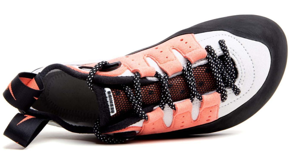 Evolv Geshido Lace LV Climbing Shoes - Womens, White/Coral/Black, 14, EVL0425-6286-14