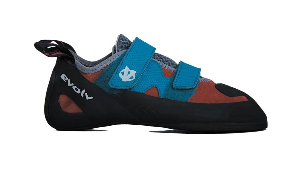 Evolv Raptor Men's Climbing Shoes, Blue/Orange, 6.5, EVL0249-6.5