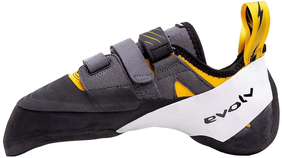 Evolv Shaman Climbing Shoe - Mens, Gold/Grey/White, 6.5, EVL0517-6595-6.5