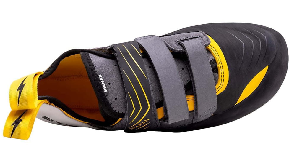 Evolv Shaman Climbing Shoe - Mens, Gold/Grey/White, 6.5, EVL0517-6595-6.5