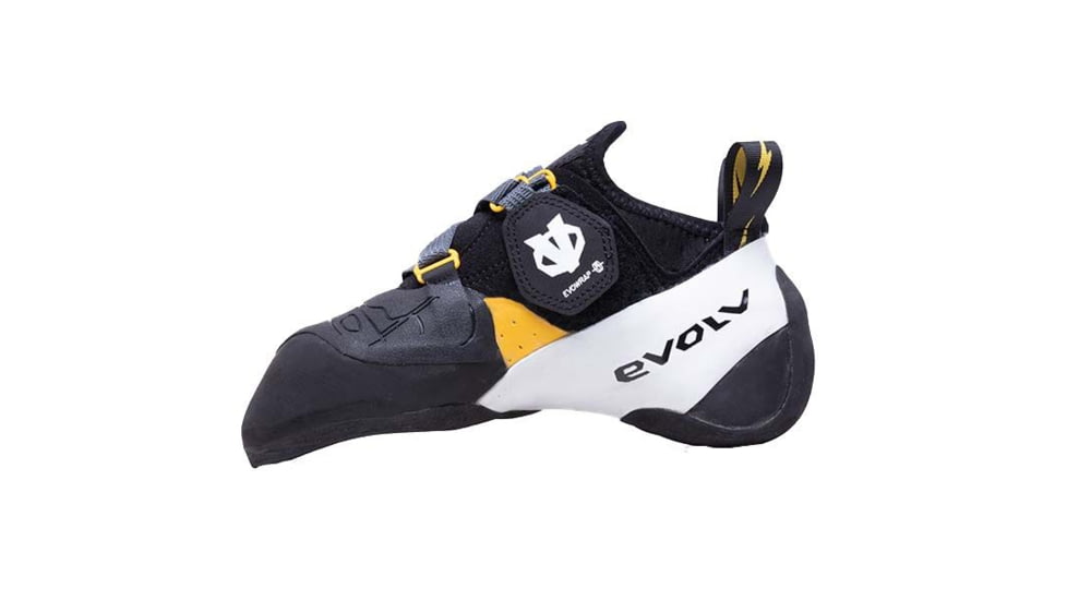 Evolv Shaman Pro Climbing Shoes - Unisex, Black/White, 8, EVL62301-1000-8