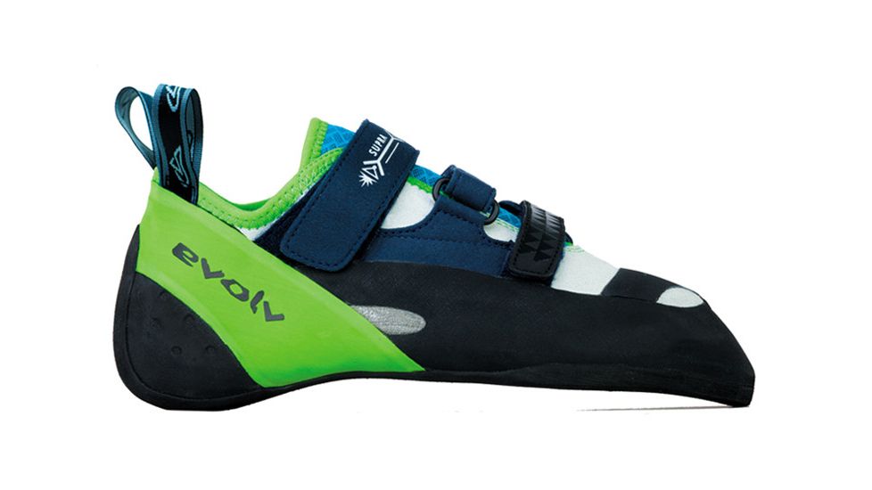 Evolv Supra Climbing Shoe - Men's-White/Neon Green-13