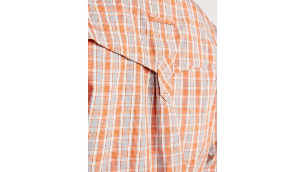 ExOfficio Air Strip Check Plaid Long Sleeve Shirt - Mens, Gold Flame, Small, 1001-3159-2304-S