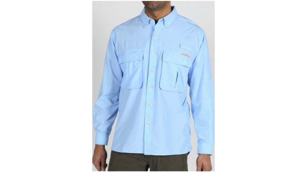 ExOfficio Air Strip Lite Long Sleeve Clearance - Men's-Small-Lapis