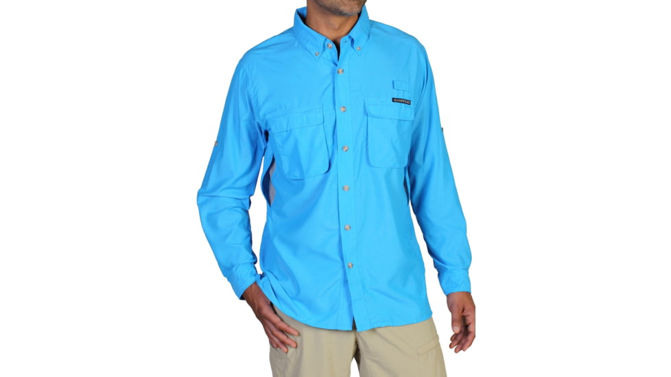 ExOfficio Air Strip Long Sleeve Shirt - Men's, Malibu, Large, 10012035-5421-L