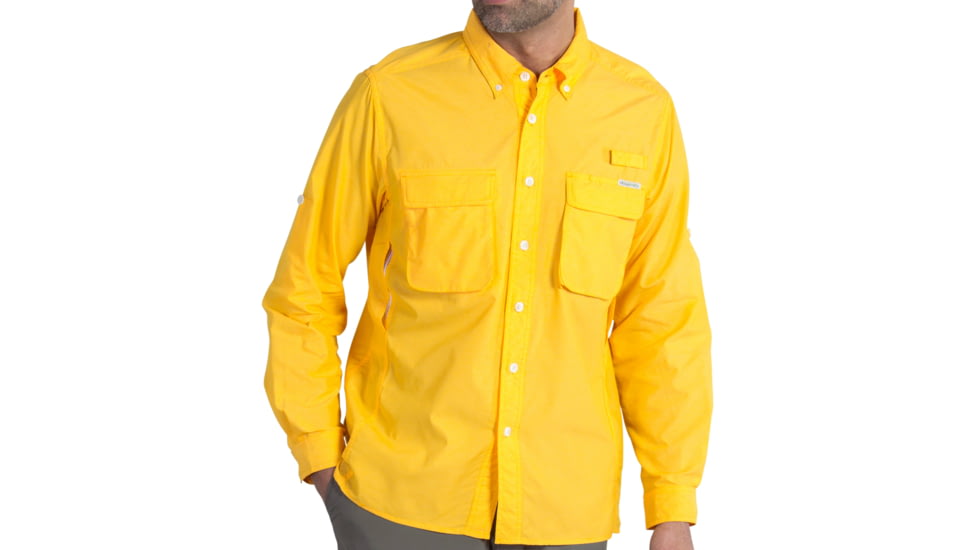 ExOfficio Air Strip Long Sleeve Shirt - Men's, Pyrite, Small, 10012035-2411-S