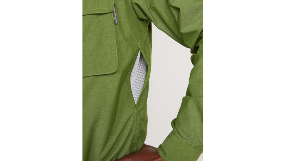 ExOfficio Air Strip Long Sleeve Shirt - Mens, Alpine Green, Large, 10012035-6005-L