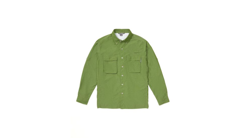 ExOfficio Air Strip Long Sleeve Shirt - Men's, Alpine Green, Extra Large, 1001-2035-6005-XL