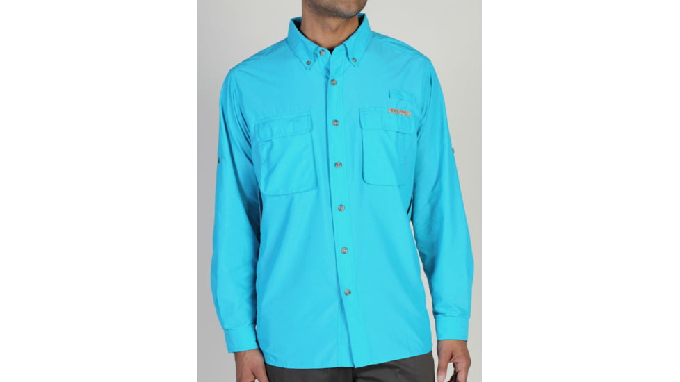 ExOfficio Air Strip Long Sleeve Shirt - Men's, Chlorine, Medium, 10012035-5462-M
