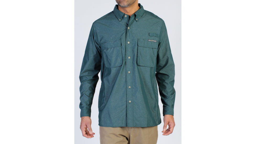 ExOfficio Air Strip Long Sleeve Shirt - Men's, Ponderosa, 2XL, 10012035-6688-2XL