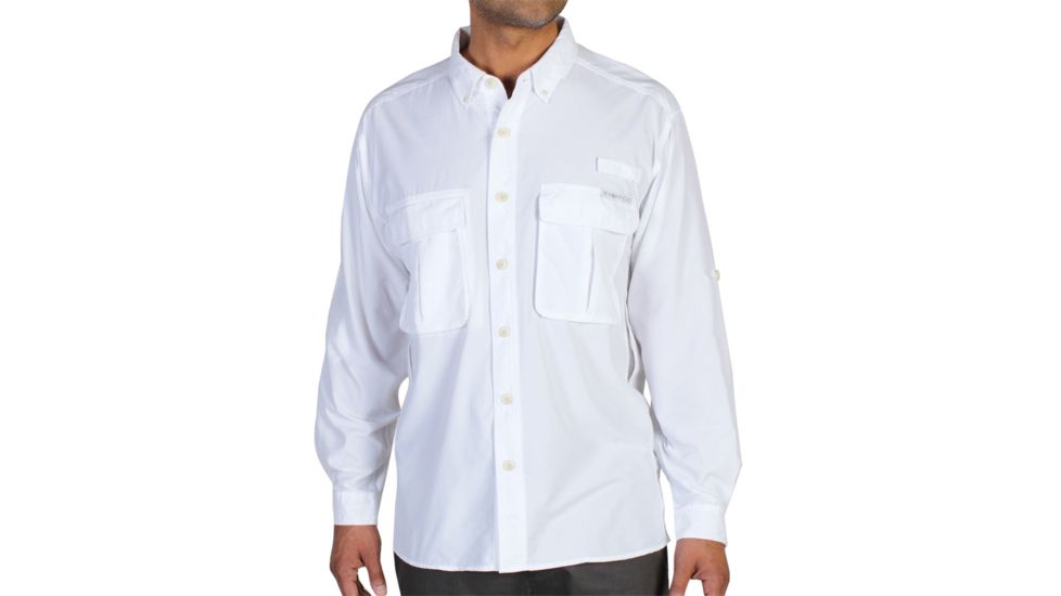 ExOfficio Air Strip Long Sleeve Shirt - Men's, White, Extra Large, 10012035-1000-XL