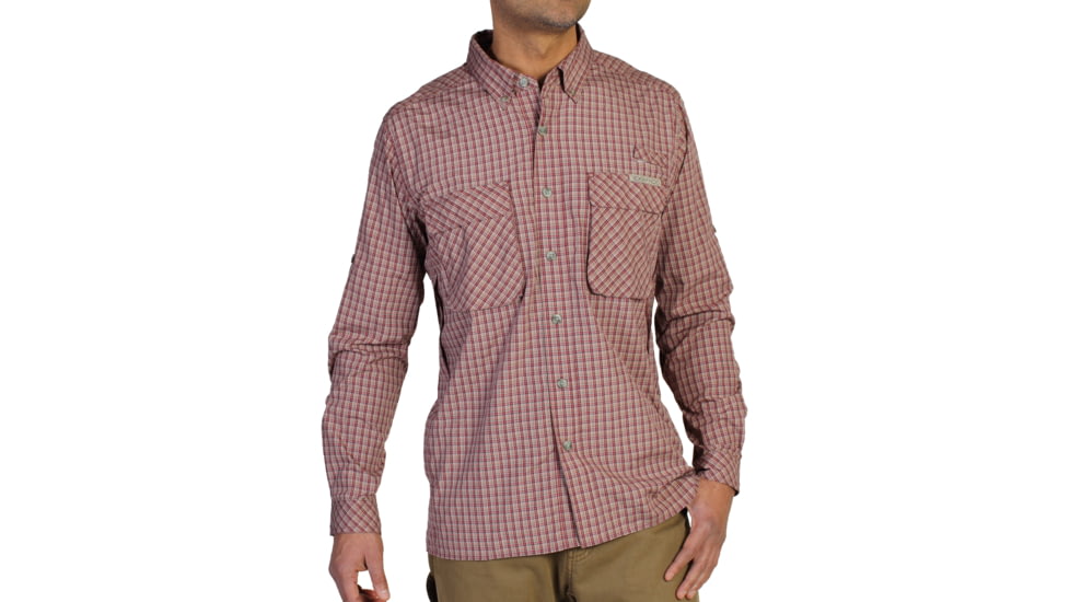 ExOfficio Air Strip Micro Plaid Shirt - Men's-Baroque-Medium