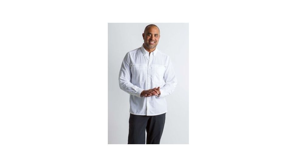 ExOfficio Atoll Long Sleeve Shirt Men's, White, S 10013149-1000_S