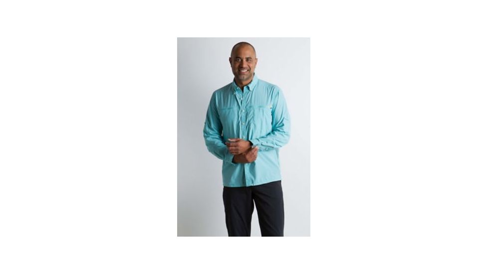 ExOfficio Atoll Long Sleeve Shirt Men's, Poolside, L 10013149-5400_L