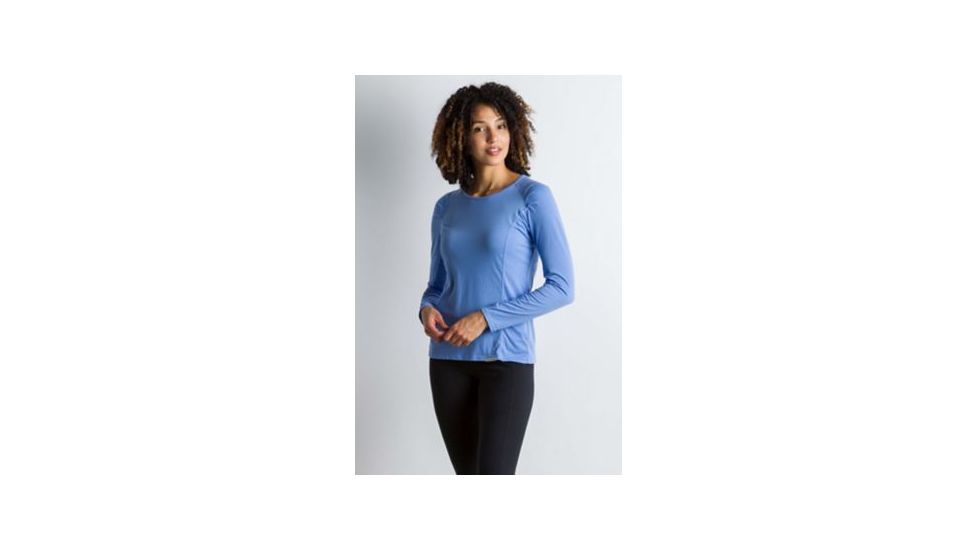 ExOfficio BA Lumen Long Sleeve Shirt Women's, Cornflower, S 21112633-5436_S