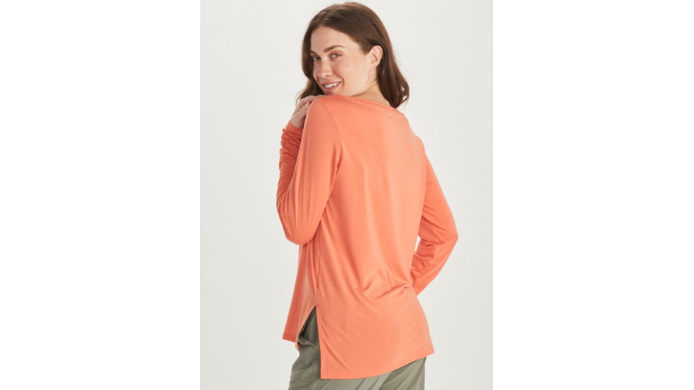 ExOfficio BA Wanderlux Crew LS - Womens, Amber Rose, Medium, E12445-18900-M