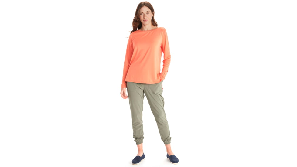 ExOfficio BA Wanderlux Crew LS - Womens, Amber Rose, Medium, E12445-18900-M
