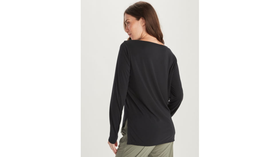ExOfficio BA Wanderlux Crew LS - Womens, Black, Extra Small, E12445-9999-XS