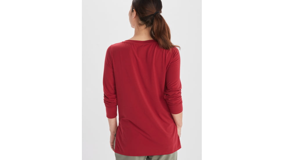 ExOfficio BA Wanderlux Long Sleeve Crew - Womens, Rhubarb, L, E12445-20109-Rhubarb-L