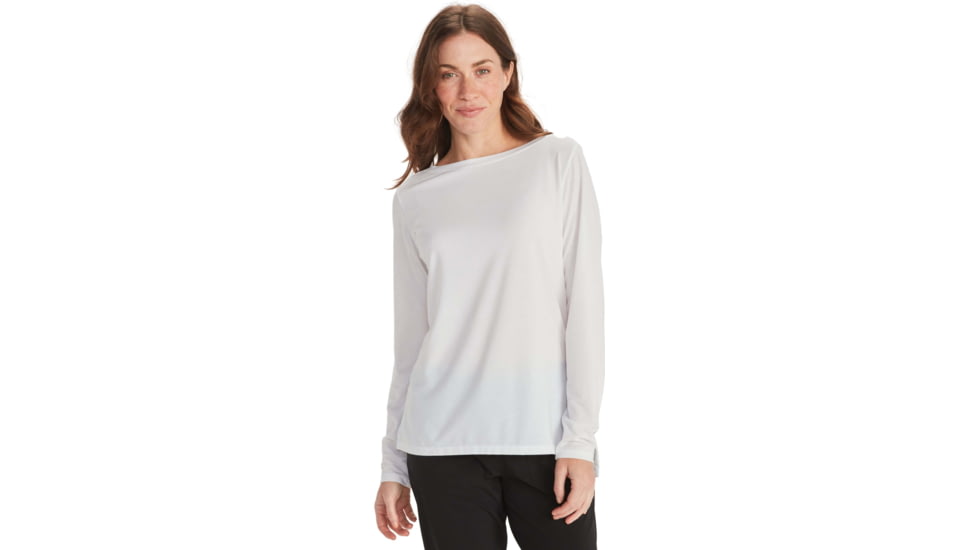ExOfficio BA Wanderlux Long Sleeve Crew - Womens, White, M, E12445-1000-White-M