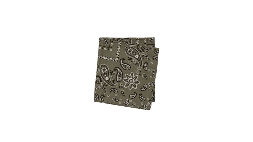 ExOfficio Bugsaway Woven Bandana, Bay Leaf, One Size, 3153-3141-6441-ONE
