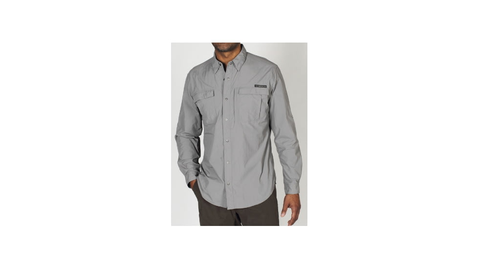 ExOfficio Bugs Away Halo LS - Men's-XX-Large-Lt Pebble