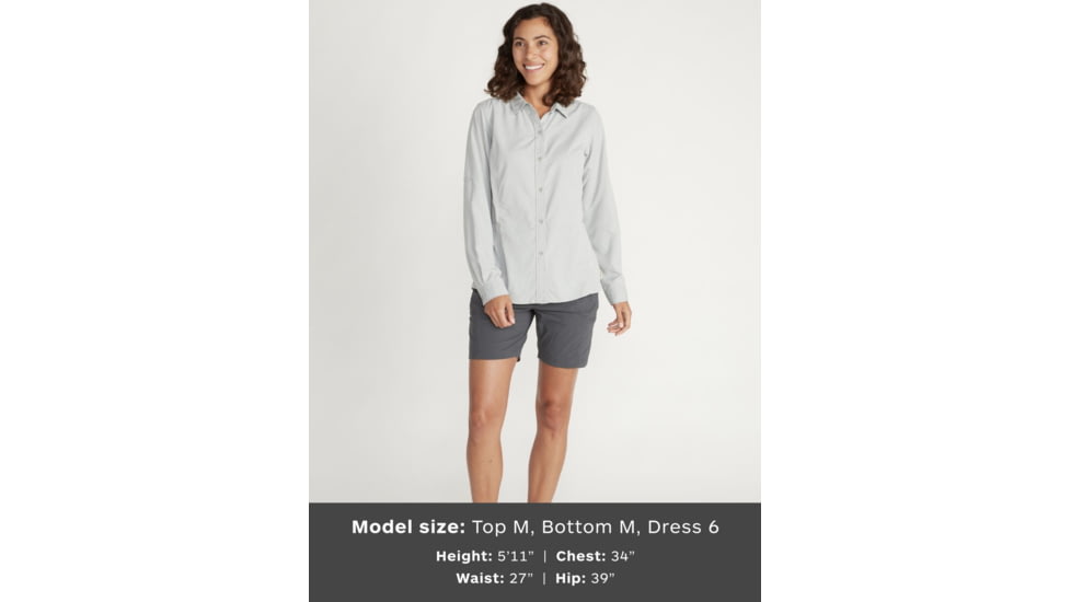 ExOfficio Bugsaway Brisa Long Sleeve Top - Womens, Admiral Blue, Small, 2101-3152-5017-S