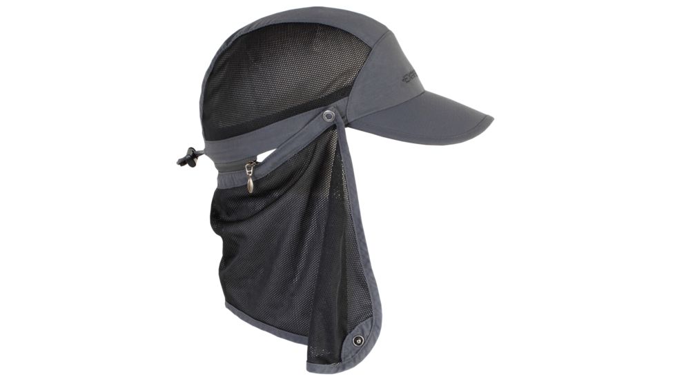 ExOfficio BugsAway Cape Hat-Dark Pebble-S/M