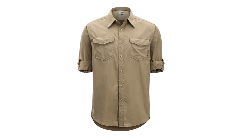 ExOfficio BugsAway Chios Long Sleeve - Men's, Walnut, Large, 1101-3150-Walnut-L