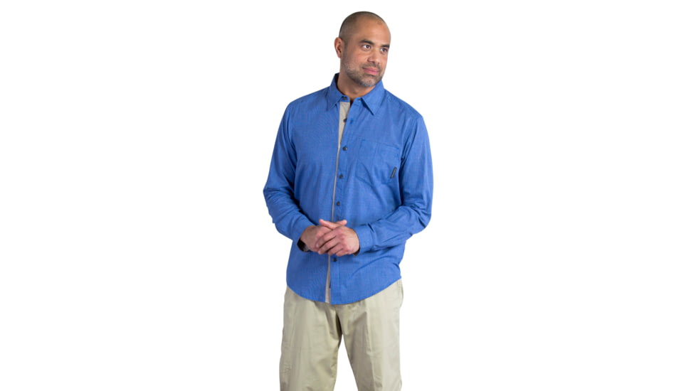 ExOfficio Bugsaway Hakuna Long Sleeve Shirt - Mens, Prussian, Extra Large, 11012644-5811-XL