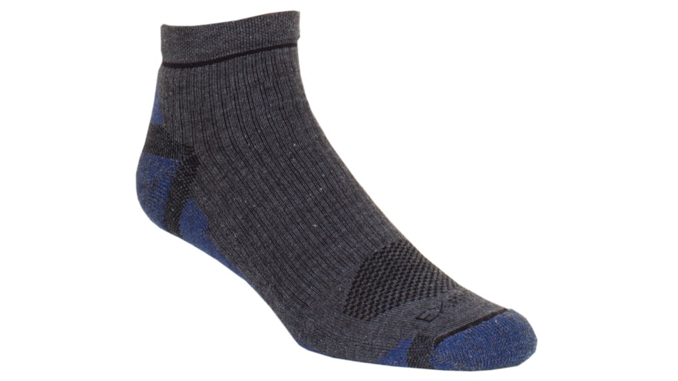 ExOfficio BugsAway Hiker Quarter Sock - Mens-Dk Charcoal-M/L