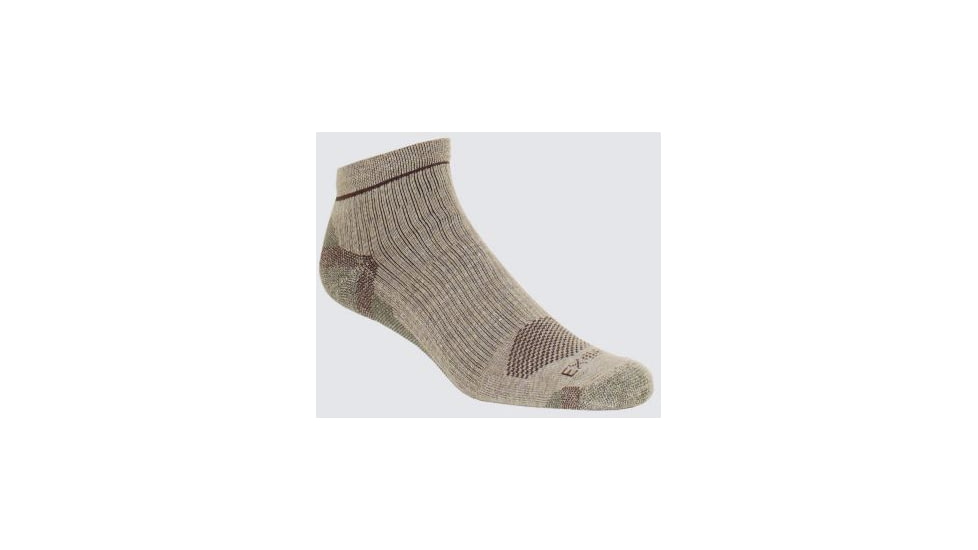 BugsAway Hiker Quarter Sock - Mens-Lt Khaki-M/L