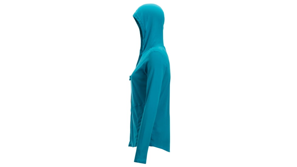 ExOfficio BugsAway Lumen Full Zip Hoody - Women's, Algiers Blue, XL, 21113285-5328-XL