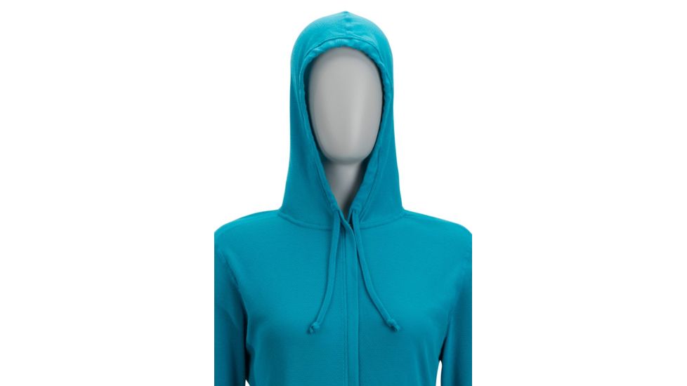 ExOfficio BugsAway Lumen Full Zip Hoody - Women's, Algiers Blue, XL, 21113285-5328-XL