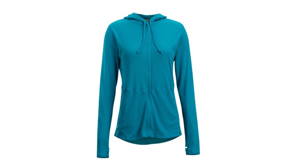 ExOfficio BugsAway Lumen Full Zip Hoody - Women's, Algiers Blue, XL, 21113285-5328-XL