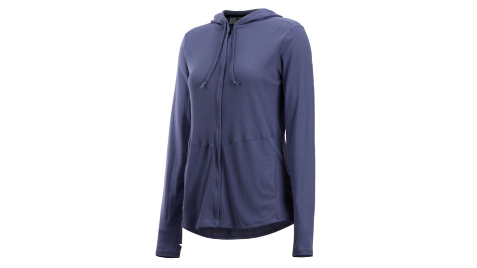 ExOfficio BugsAway Lumen Full Zip Hoody - Women's, Blue Heron, S, 21113285-5016-S
