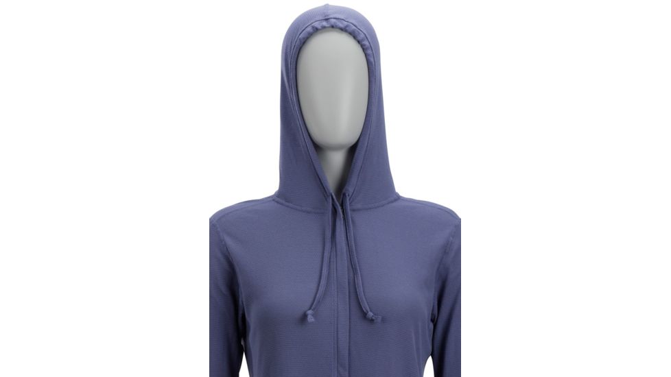 ExOfficio BugsAway Lumen Full Zip Hoody - Women's, Blue Heron, S, 21113285-5016-S