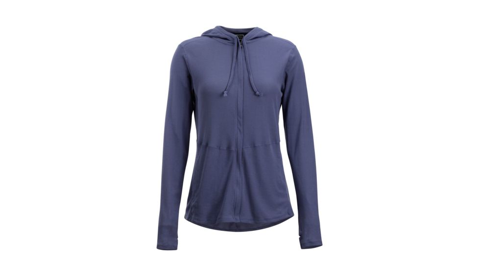 ExOfficio BugsAway Lumen Full Zip Hoody - Women's, Blue Heron, S, 21113285-5016-S