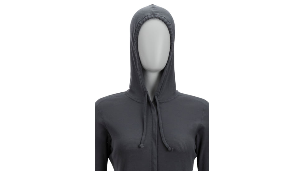 ExOfficio BugsAway Lumen Full Zip Hoody - Women's, Carbon, XL, 21113285-9703-XL