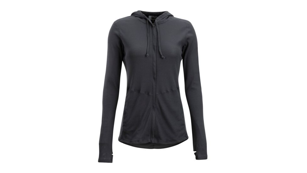 ExOfficio BugsAway Lumen Full Zip Hoody - Women's, Carbon, XL, 21113285-9703-XL