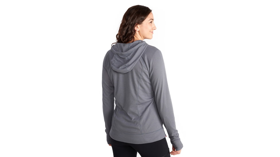 ExOfficio BugsAway Lumen Full Zip Hoody - Womens, Steel Onyx, Small, 2111-9716-9352-S