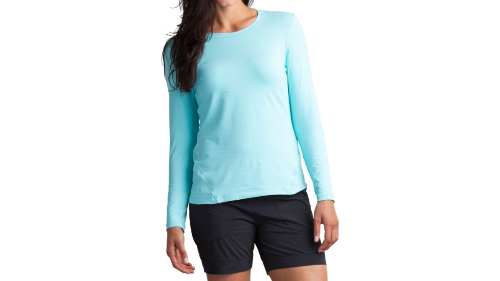 ExOfficio Bugsaway Lumen Long Sleeve Crew - Women's -Aruba-Medium
