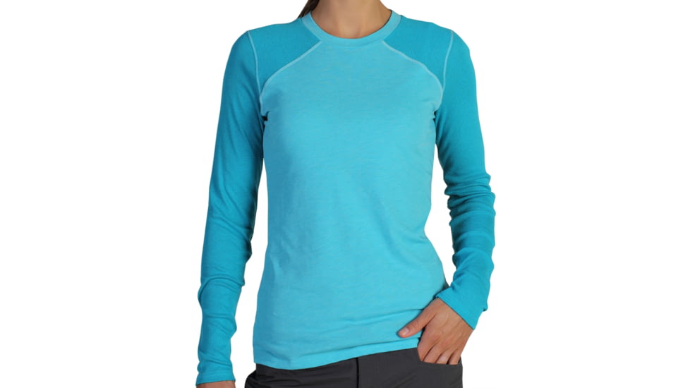 ExOfficio Bugsaway Lumen Long Sleeve Crew - Women's -Chlorine-X-Large